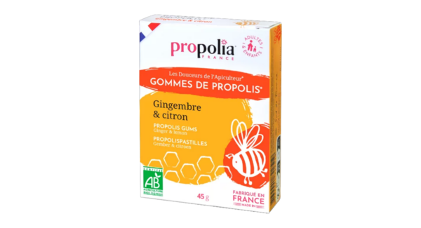 Gomme de propolis - Gingembre et citron - Bio