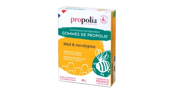 Gomme de propolis - miel et eucalyptus