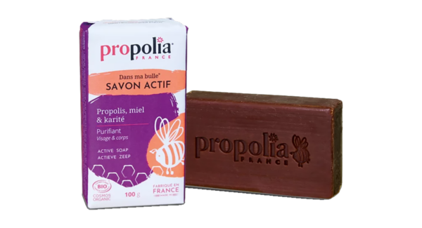 Savon actif propolis, miel et karité