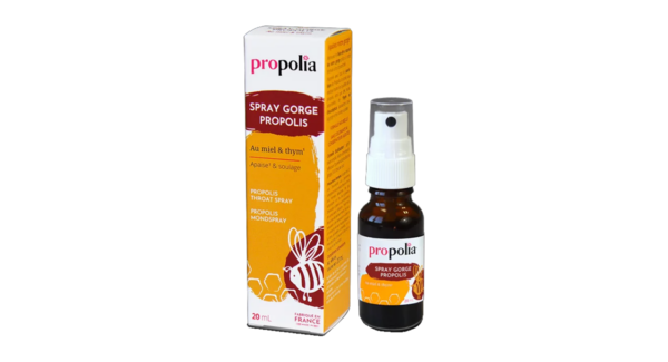 Spray gorge propolis, miel et thym